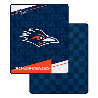 Pegasus UTSA Roadrunners 60" x 70" Diagonal Ghost Checkered Double-Sided Blanket