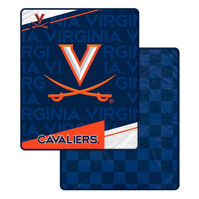 Pegasus Virginia Cavaliers 60" x 70" Diagonal Ghost Checkered Double-Sided Blanket