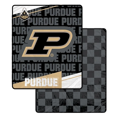 Pegasus Purdue Boilermakers 60" x 70" Diagonal Ghost Checkered Double-Sided Blanket