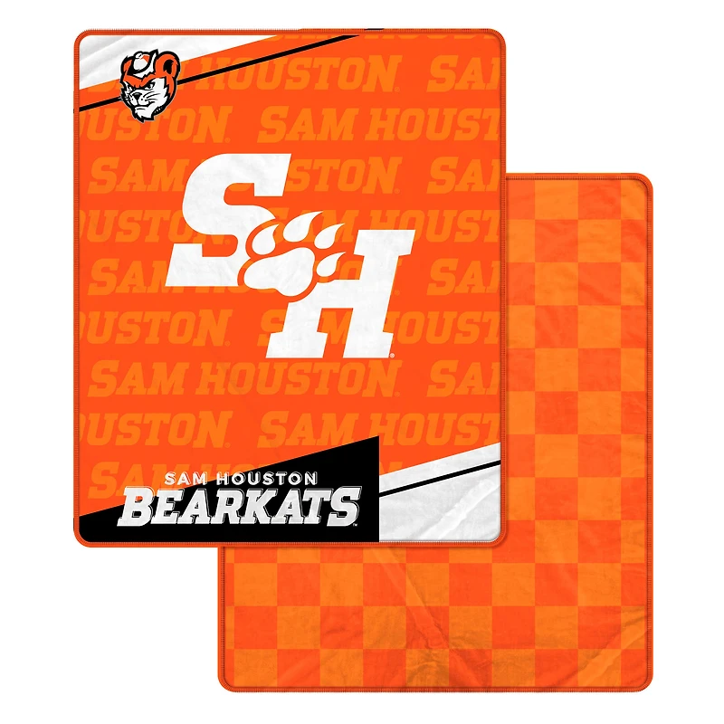 Pegasus Sam Houston State Bearkats 60" x 70" Diagonal Ghost Checkered Double-Sided Blanket