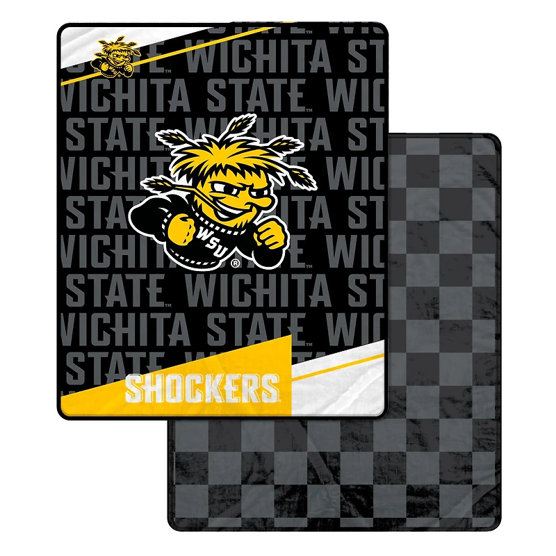 Pegasus Wichita State Shockers 60" x 70" Diagonal Ghost Checkered Double-Sided Blanket