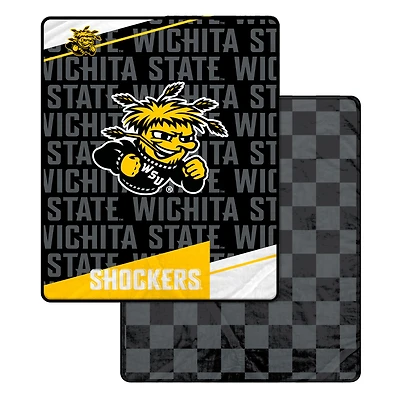 Pegasus Wichita State Shockers 60" x 70" Diagonal Ghost Checkered Double-Sided Blanket