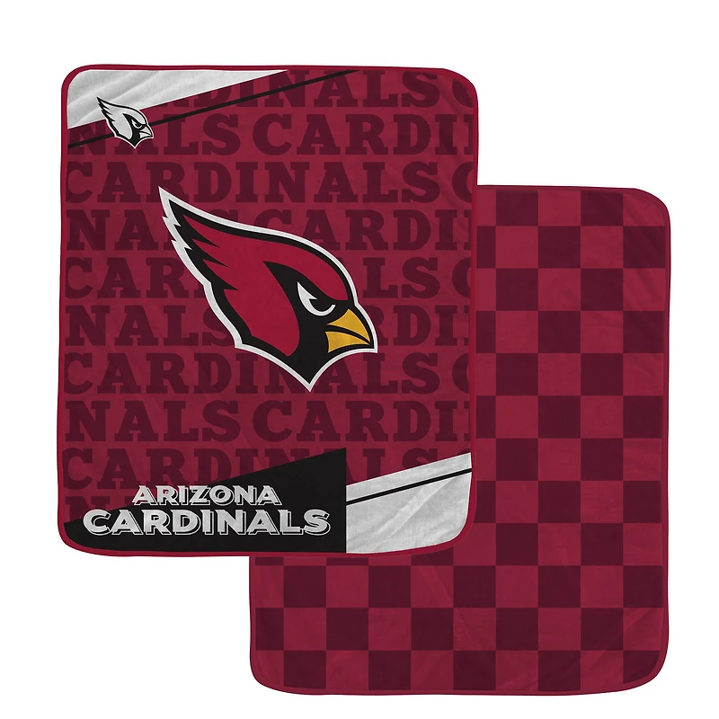 Pegasus Arizona Cardinals 60" x 70" Diagonal Ghost Checkered Double-Sided Blanket