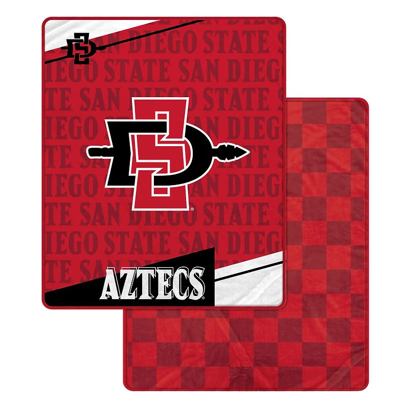 Pegasus San Diego State Aztecs 60" x 70" Diagonal Ghost Checkered Double-Sided Blanket