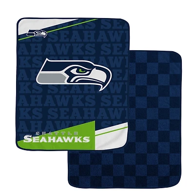 Pegasus Seattle Seahawks 60" x 70" Diagonal Ghost Checkered Double-Sided Blanket