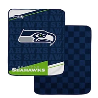 Pegasus Seattle Seahawks 60" x 70" Diagonal Ghost Checkered Double-Sided Blanket