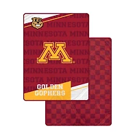 Pegasus Minnesota Golden Gophers 60" x 80" Diagonal Ghost Checkered Two-Sided Blanket