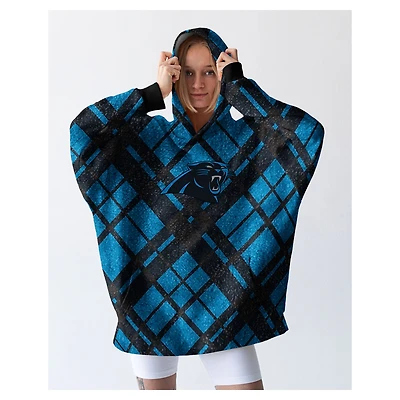 Pegasus Carolina Panthers 34" x 34" Digital Dash Sherpa Hooded Fan Cape