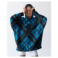 Pegasus Carolina Panthers 34" x 34" Digital Dash Sherpa Hooded Fan Cape