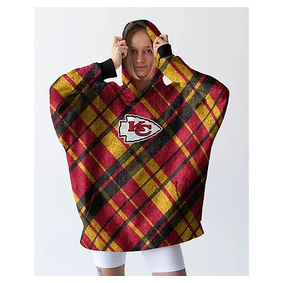 Pegasus Kansas City Chiefs 34" x 34" Digital Dash Sherpa Hooded Fan Cape