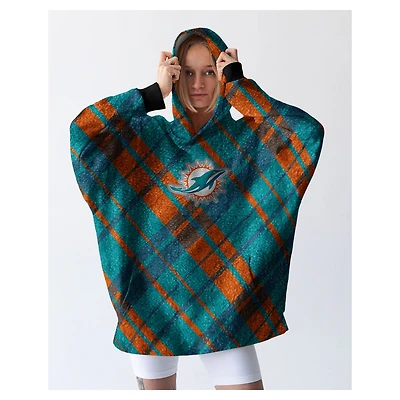 Pegasus Miami Dolphins 34" x 34" Digital Dash Sherpa Hooded Fan Cape