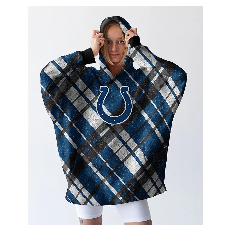 Pegasus Indianapolis Colts 34" x 34" Digital Dash Sherpa Hooded Fan Cape