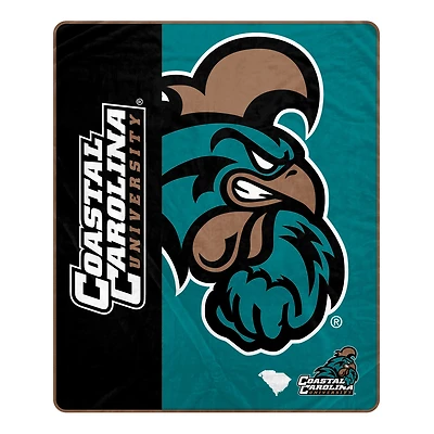 Pegasus Coastal Carolina Chanticleers 50" x 60" Endzone Ultra Soft Throw Blanket