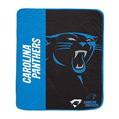 Pegasus Carolina Panthers 50" x 60" Endzone Ultra Soft Throw Blanket
