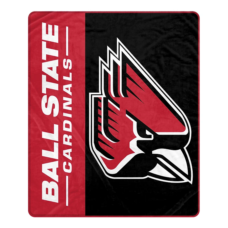 Pegasus Ball State Cardinals 50" x 60" Endzone Ultra Soft Throw Blanket