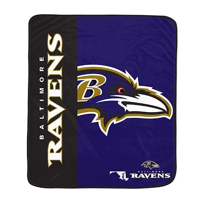 Pegasus Baltimore Ravens 50" x 60" Endzone Ultra Soft Throw Blanket