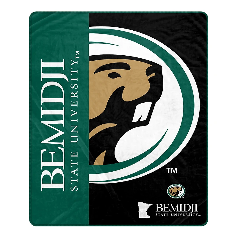 Pegasus Bemidji State Beavers 50" x 60" Endzone Ultra Soft Throw Blanket