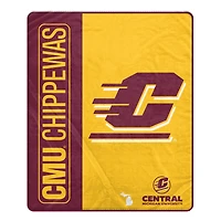 Pegasus Central Michigan Chippewas 50" x 60" Endzone Ultra Soft Throw Blanket