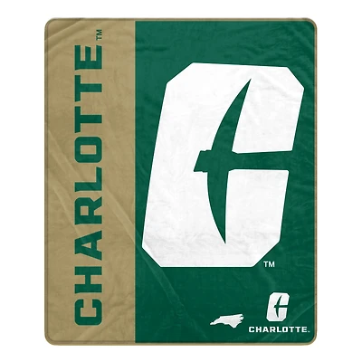 Pegasus Charlotte 49ers 50" x 60" Endzone Ultra Soft Throw Blanket