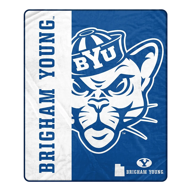 Pegasus BYU Cougars 50" x 60" Endzone Ultra Soft Throw Blanket