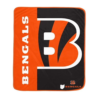 Pegasus Cincinnati Bengals 50" x 60" Endzone Ultra Soft Throw Blanket