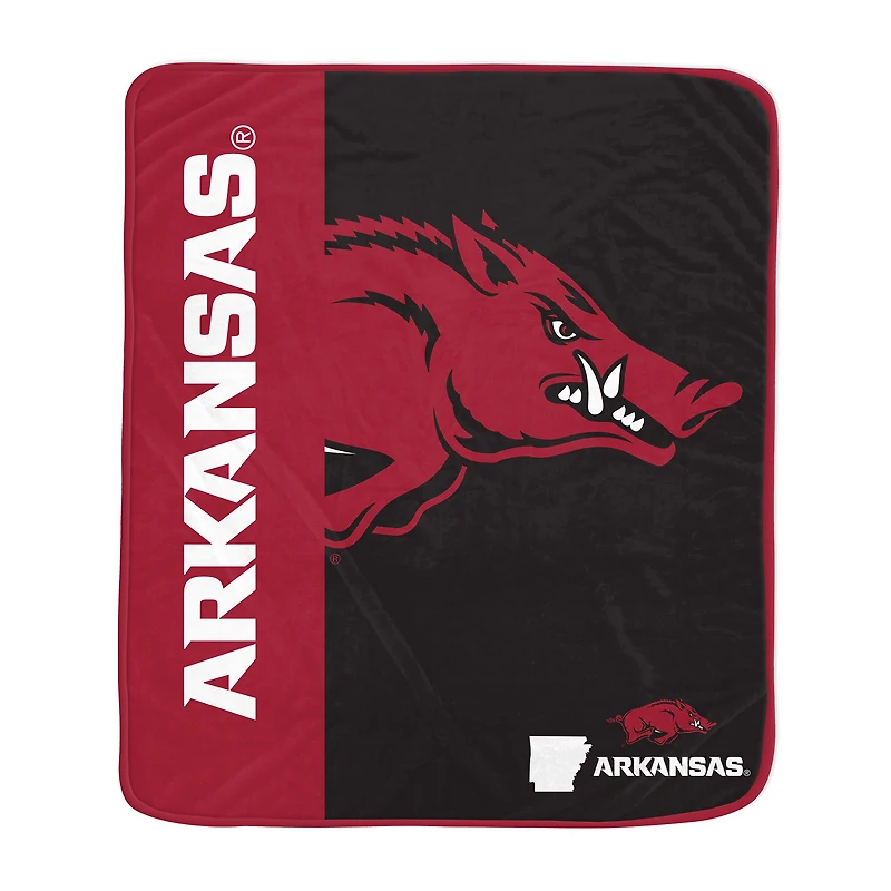 Pegasus Arkansas Razorbacks 50" x 60" Endzone Ultra Soft Throw Blanket