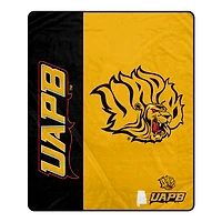 Pegasus Arkansas Pine Bluff Golden Lions 50" x 60" Endzone Ultra Soft Throw Blanket
