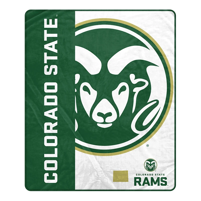 Pegasus Colorado State Rams 50" x 60" Endzone Ultra Soft Throw Blanket