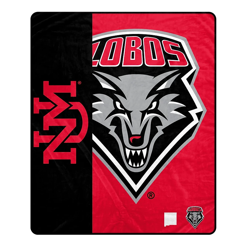 Pegasus New Mexico Lobos 50" x 60" Endzone Ultra Soft Throw Blanket