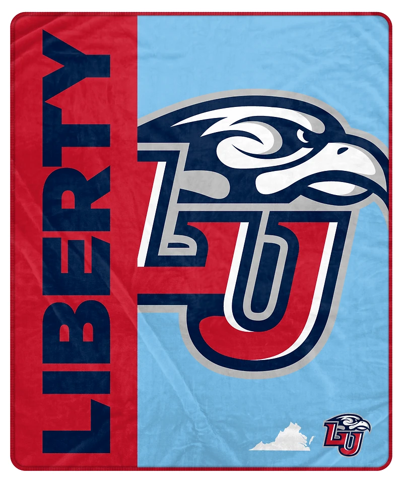 Pegasus Liberty Flames 50" x 60" Endzone Ultra Soft Throw Blanket