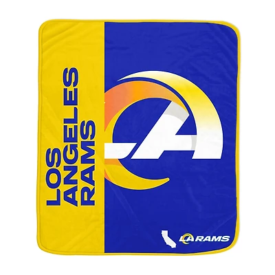 Pegasus Los Angeles Rams 50" x 60" Endzone Ultra Soft Throw Blanket