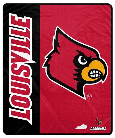 Pegasus Louisville Cardinals 50" x 60" Endzone Ultra Soft Throw Blanket