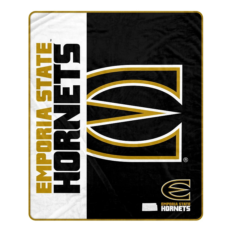 Pegasus Emporia State Hornets 50" x 60" Endzone Ultra Soft Throw Blanket