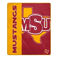 Pegasus Midwestern State Mustangs 50" x 60" Endzone Ultra Soft Throw Blanket