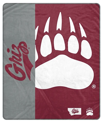 Pegasus Montana Grizzlies 50" x 60" Endzone Ultra Soft Throw Blanket