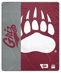 Pegasus Montana Grizzlies 50" x 60" Endzone Ultra Soft Throw Blanket