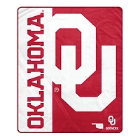 Pegasus Oklahoma Sooners 50" x 60" Endzone Ultra Soft Throw Blanket