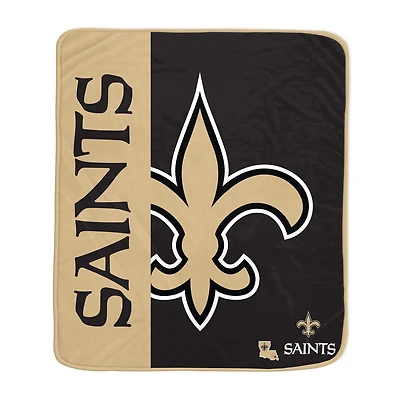 Pegasus New Orleans Saints 50" x 60" Endzone Ultra Soft Throw Blanket