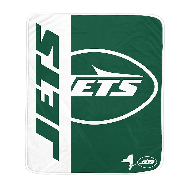 Pegasus New York Jets 50" x 60" Endzone Ultra Soft Throw Blanket