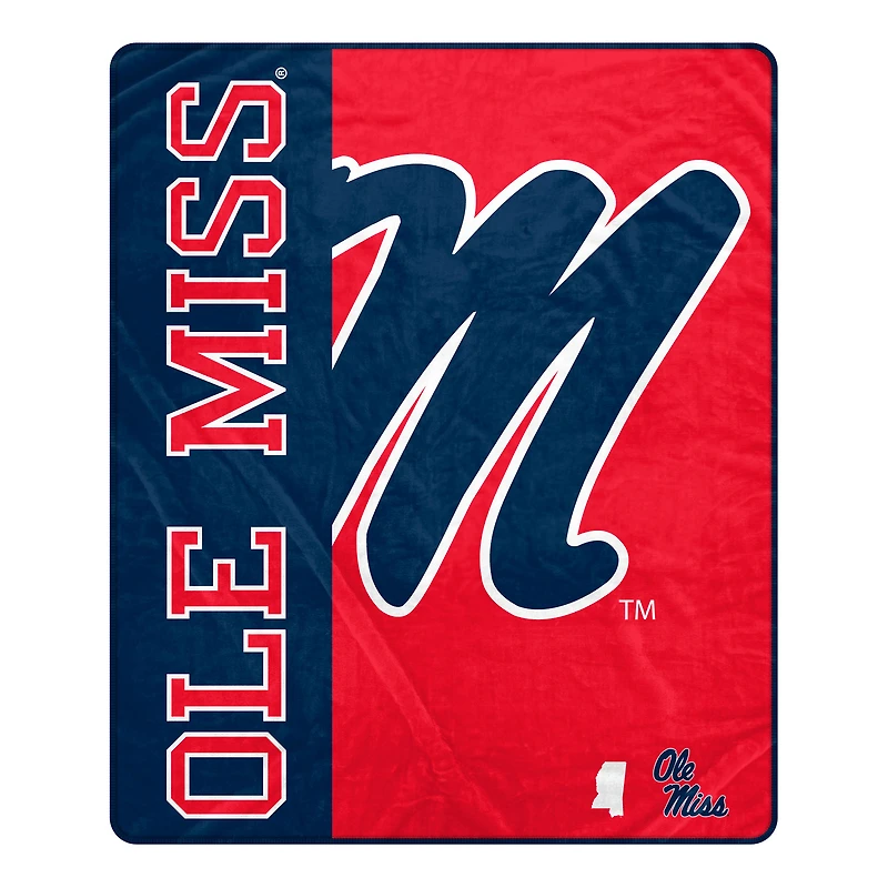 Pegasus Ole Miss Rebels 50" x 60" Endzone Ultra Soft Throw Blanket