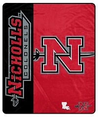 Pegasus Nicholls State Colonels 50" x 60" Endzone Ultra Soft Throw Blanket