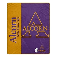 Pegasus Alcorn State Braves 50" x 60" Endzone Ultra Soft Throw Blanket