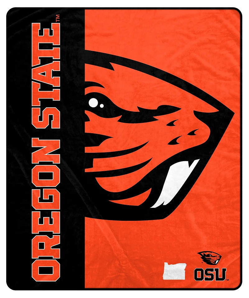 Pegasus Oregon State Beavers 50" x 60" Endzone Ultra Soft Throw Blanket