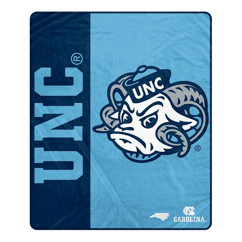 Pegasus North Carolina Tar Heels 50" x 60" Endzone Ultra Soft Throw Blanket