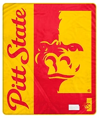 Pegasus Pittsburg State Gorillas 50" x 60" Endzone Ultra Soft Throw Blanket