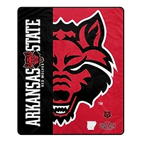 Pegasus Arkansas State Red Wolves 50" x 60" Endzone Ultra Soft Throw Blanket