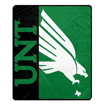 Pegasus North Texas Mean Green 50" x 60" Endzone Ultra Soft Throw Blanket