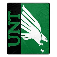Pegasus North Texas Mean Green 50" x 60" Endzone Ultra Soft Throw Blanket