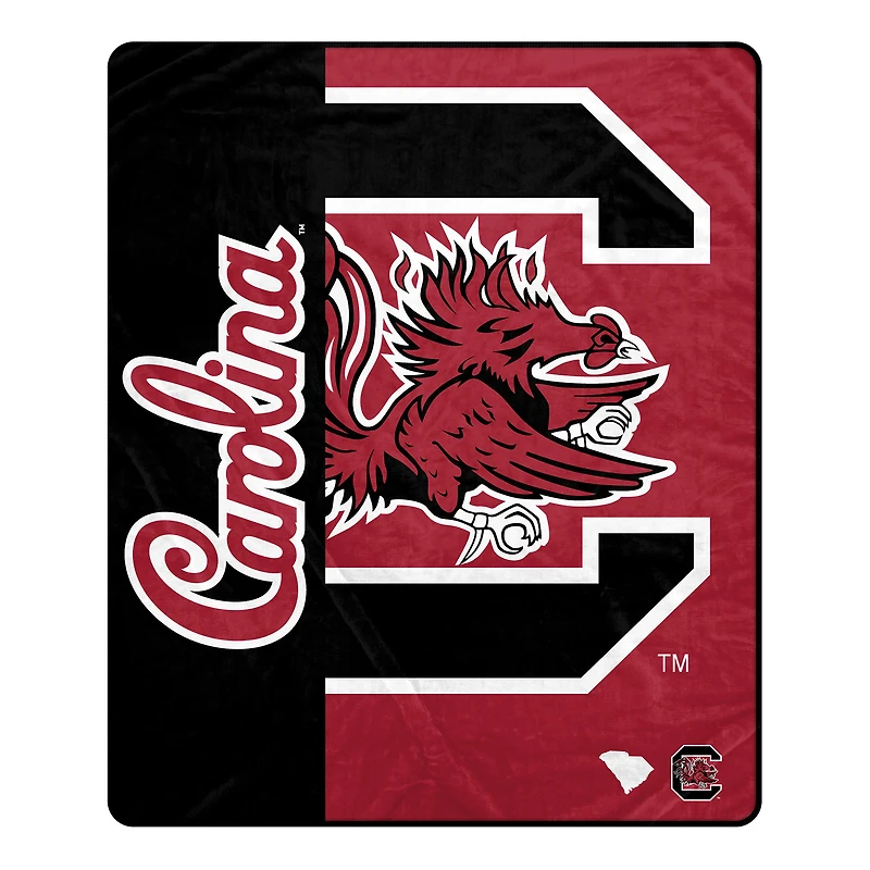 Pegasus South Carolina Gamecocks 50" x 60" Endzone Ultra Soft Throw Blanket