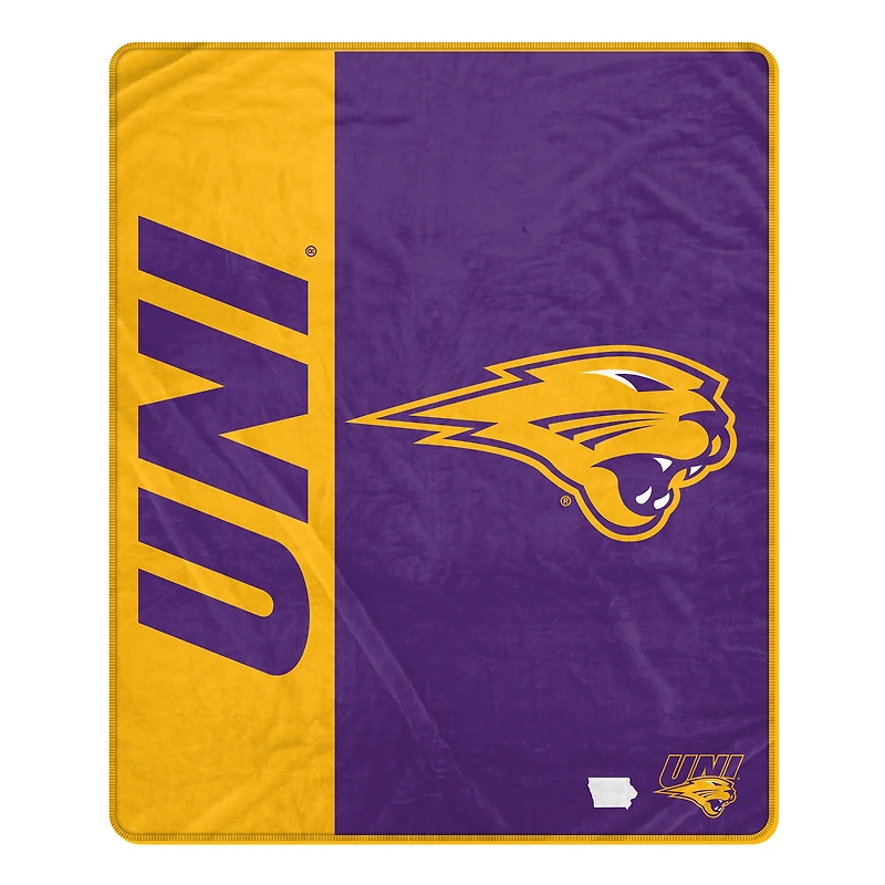 Pegasus Northern Iowa Panthers 50" x 60" Endzone Ultra Soft Throw Blanket